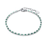 Bracciale Brand Donna Tennis colorato in Acciaio Zircone 14BR049V-M - 14BR049V-M